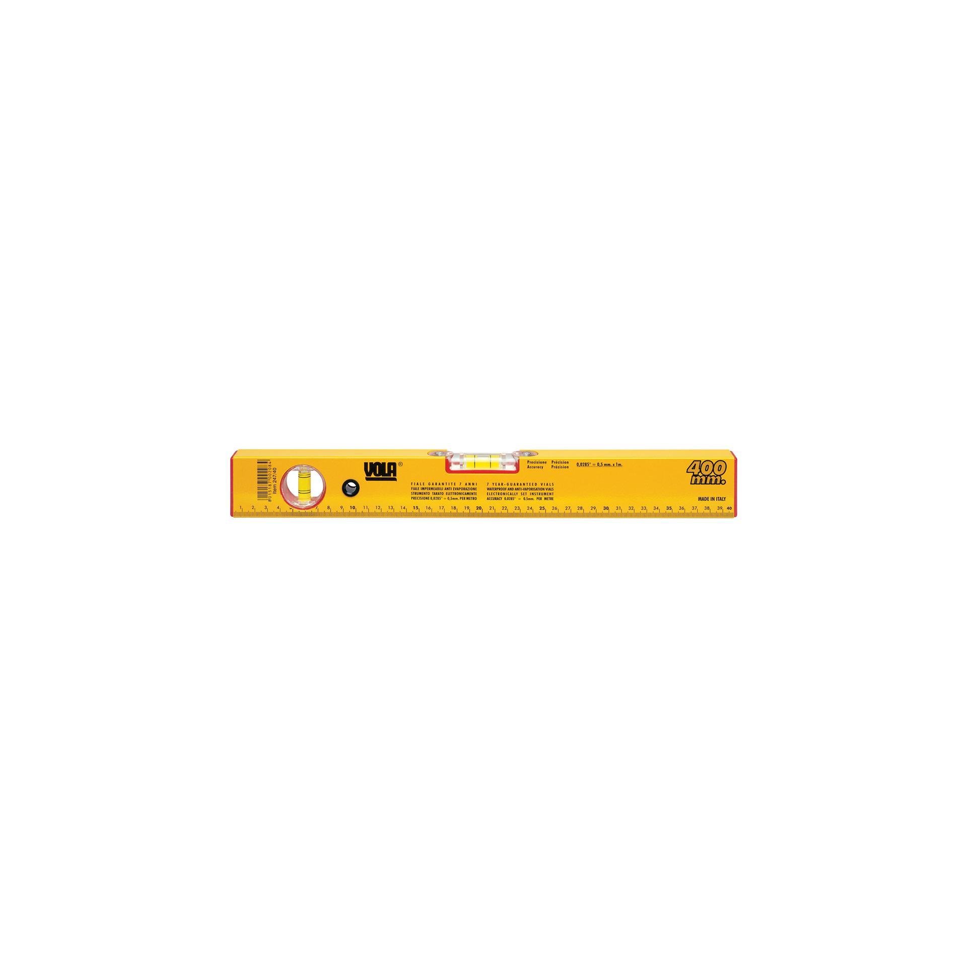 product-4655 NIVEAU ALUMINIUM PROFILÉ JAUNE 2 FIOLES – Image 1