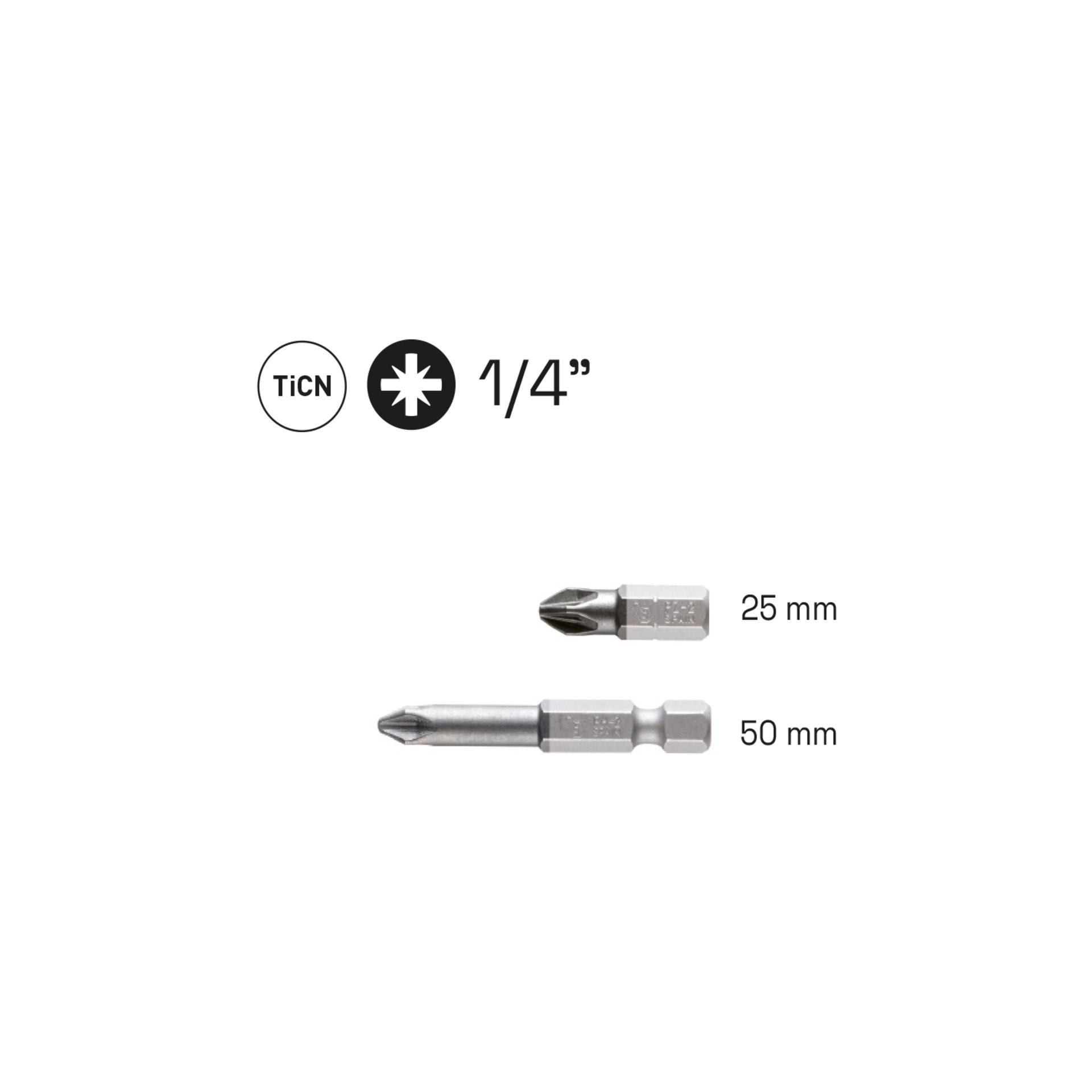 product-7066 EMBOUTS DE VISSAGE 1/4" TICN POZIDRIV – Image 1