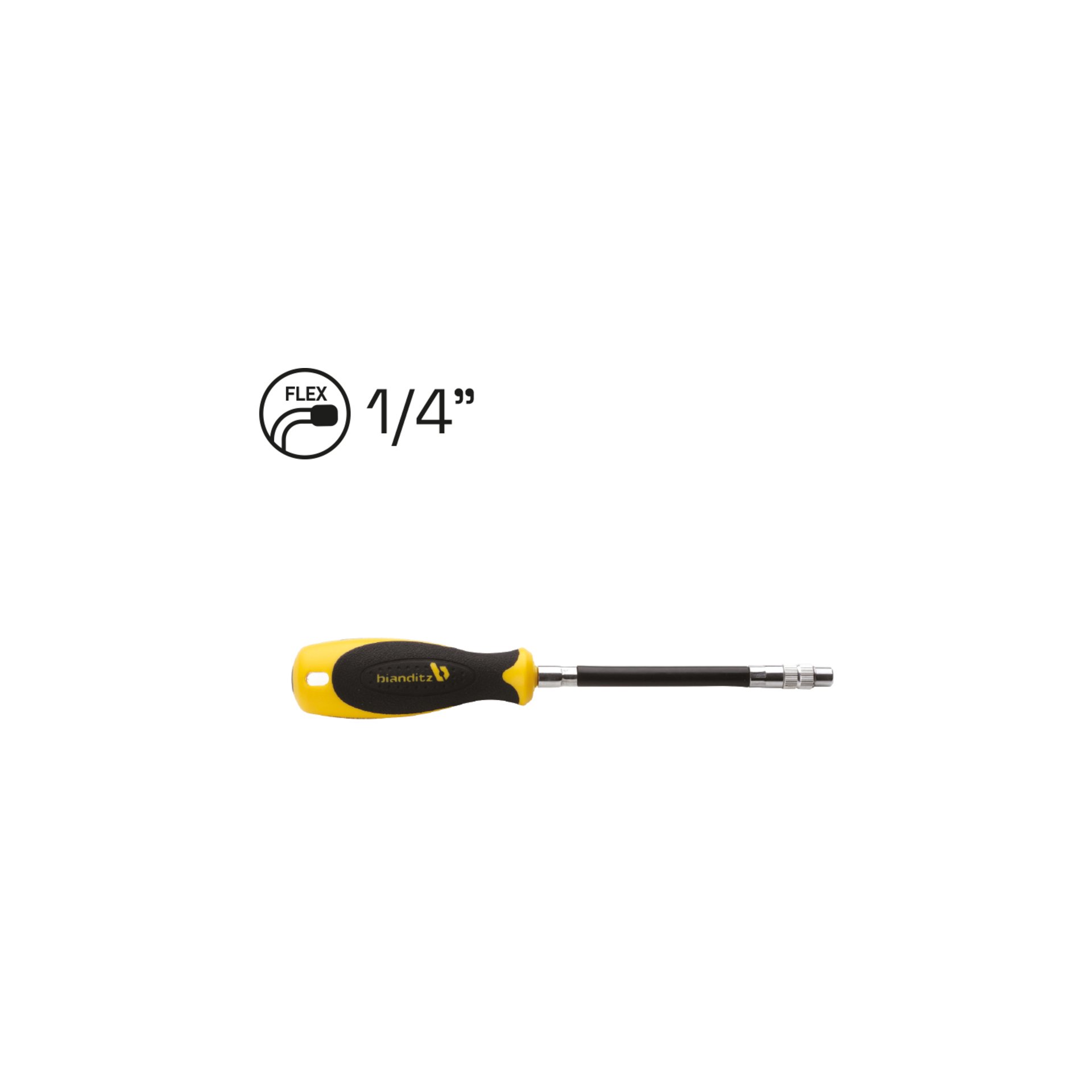 product-7102 TOURNEVIS PORTE EMBOUTS 1/4" MAGNETIQUE ET FLEXIBLE – Image 1