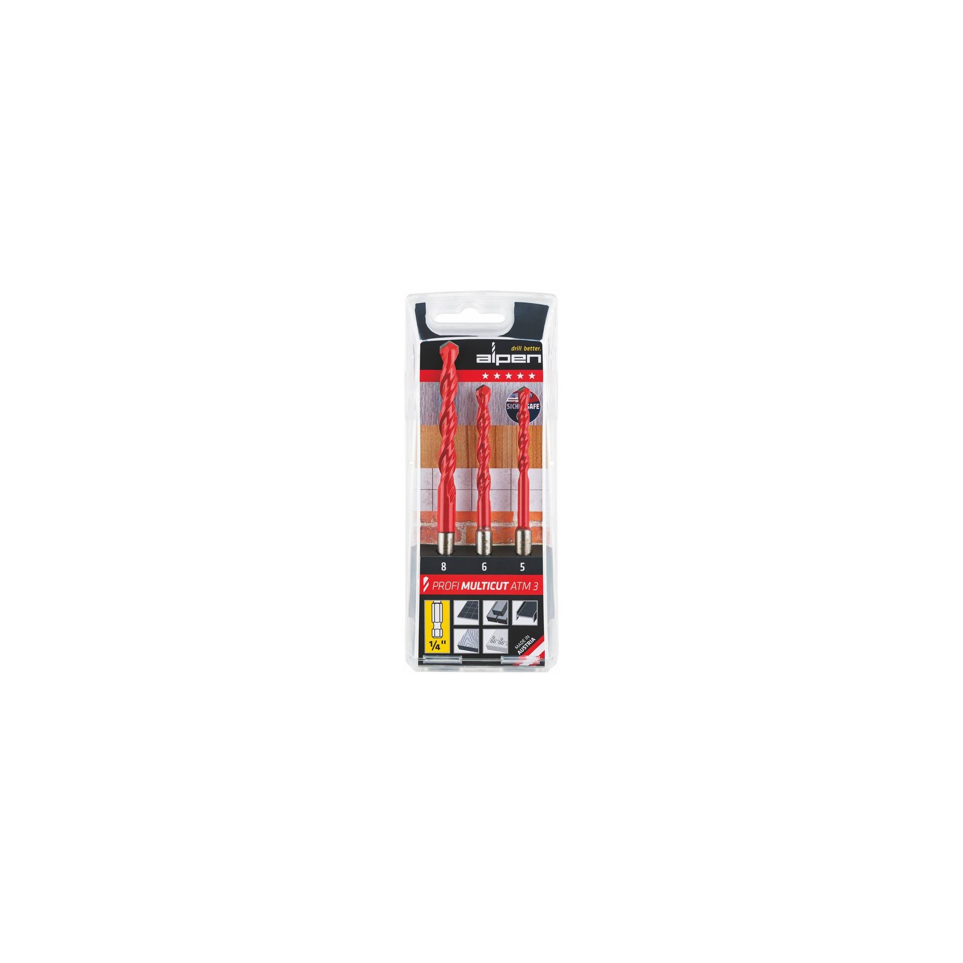 product-7639 Coffret - Foret multi-usage en carbure avec tige cylindrique, court – Image 1