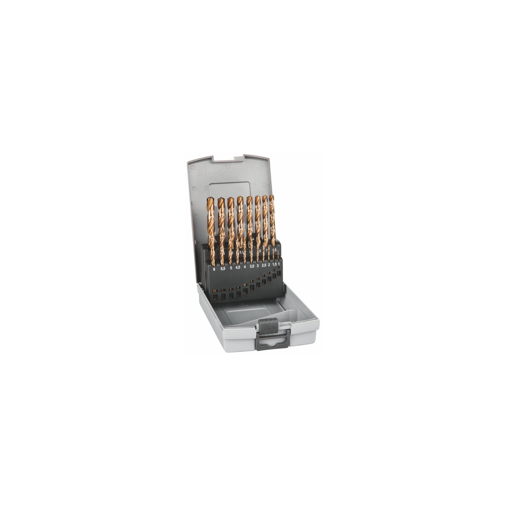 product-7770 Coffret - Foret hélicoïdal HSS Cobalt, tige à 3 pans, court, DIN 338 RN – Image 1